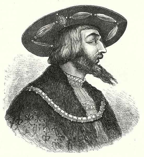 King Louis II of Hungary (engraving)