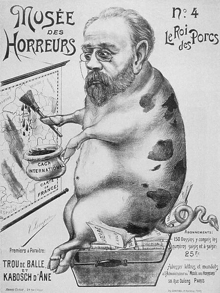 The King of Pigs, Plate No. 4 in the series The Museum of Horrors, 1900 (litho)