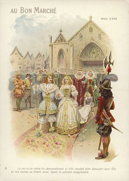 King and Queens procession (chromolitho)
