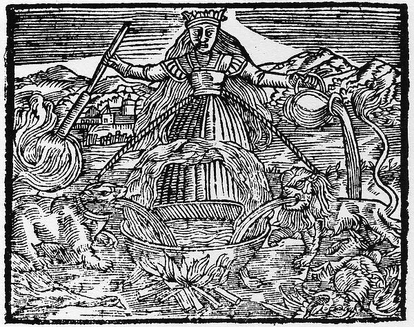 L oeuvre universelle des alchemistes - Engraving de 1659 in 'L