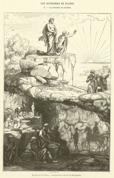 La Caverne de Platon (engraving)