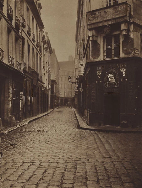 La rue du Four-Saint-Honore, coin de la rue de Vannes (b  /  w photo)