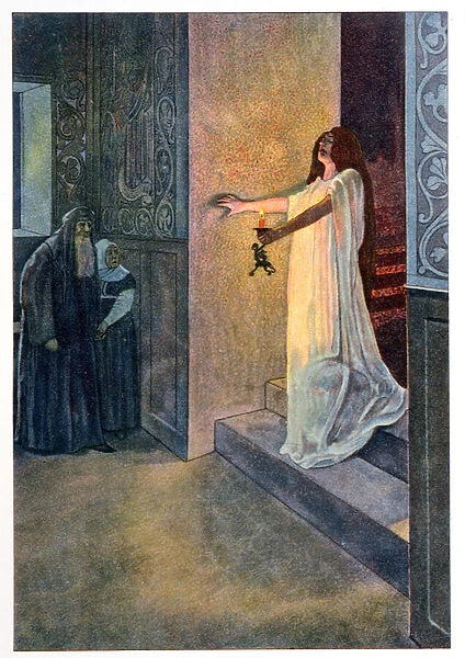 Lady Macbeth Sleepwalking, illustration from Macbeth