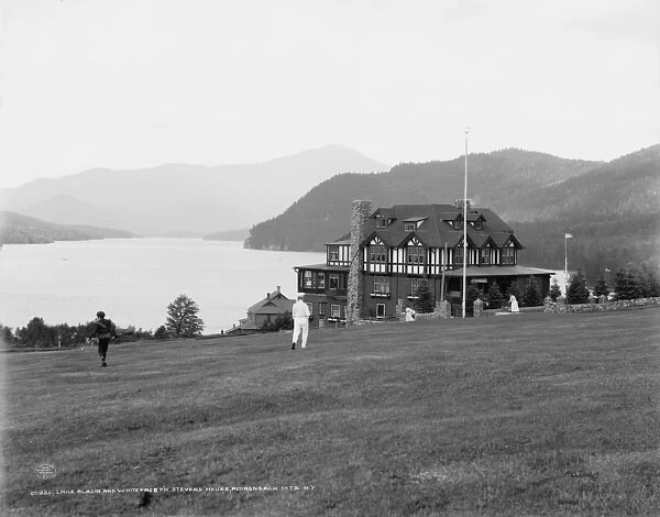 Lake Placid and Whiteface Mountain from Stevens House, Adirondack Mountains, N. Y