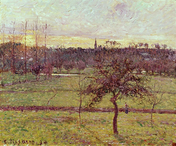 Landscape at Eragny, 1894 (oil on canvas)