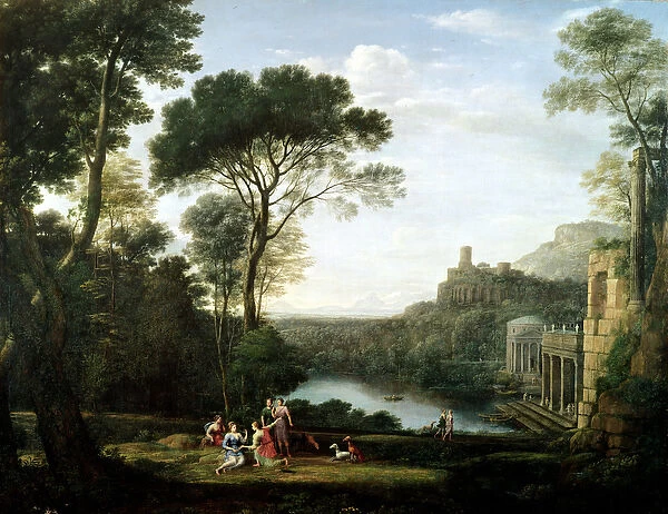 Landscape with the Nymph Egeria (oil on panel)