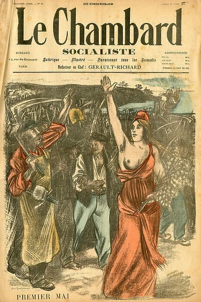Le Chambard socialiste, number 72, Satirique en Couleurs, 1895_4_27: May 1st - Social