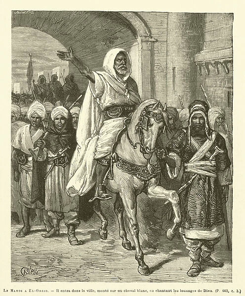 Le Mahdi A El-Obeid (engraving)