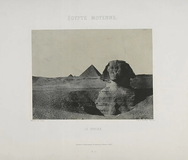 Le Sphinx, Egypt (b  /  w photo)