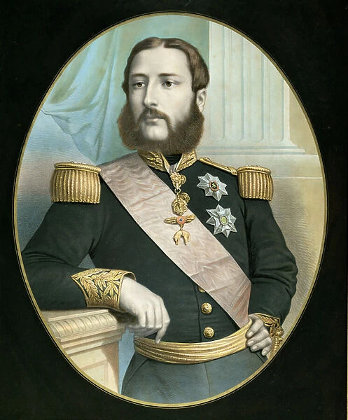 Leopold II (1835-1909) c. 1866-67 (oil on canvas)