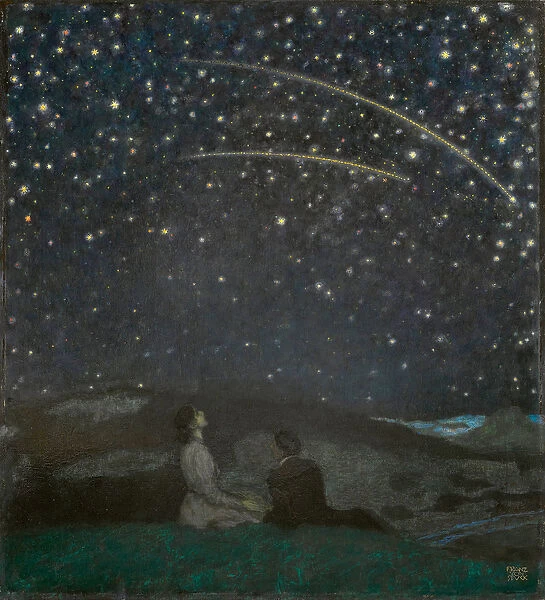 Les etoiles filantes (Franz et Mary von Stuck) - Shooting Stars (Franz and Mary Stuck)