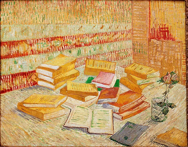 Les livres jaunes ou romances Parisiens Painting by Vincent Van Gogh (1853-1890) 1887 Dim