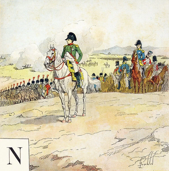 Letter N: Napoleon, 'Je serai soldat'( Iwill be a soldier) - Military alphabet
