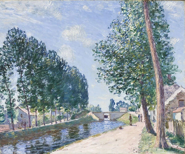 The Loing Canal at Moiret, c. 1892 (oil on canvas)