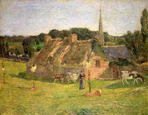 Lollichons Field and the Church of Pont-Aven, 1886 (oil on canvas)