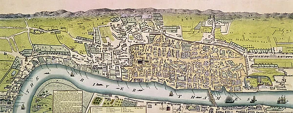 'Londinium Antiqua', map of London, pub. by William Darton