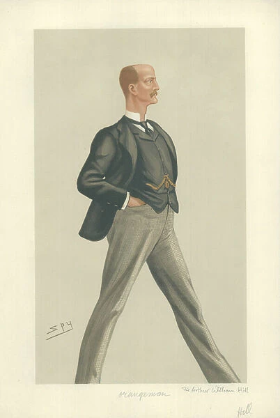 Lord Arthur William Hill (colour litho)
