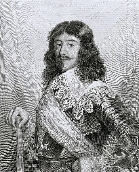 Louis XIII (1601-43) King of France, engraved by Pannier (engraving)