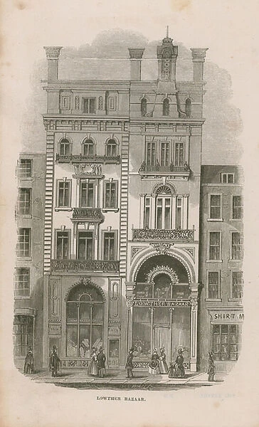 Lowther Bazaar, No 35 Strand (engraving)