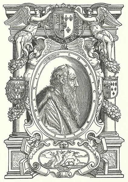Ludovico Dolce, Italian author, theorist of painting and humanist (engraving)