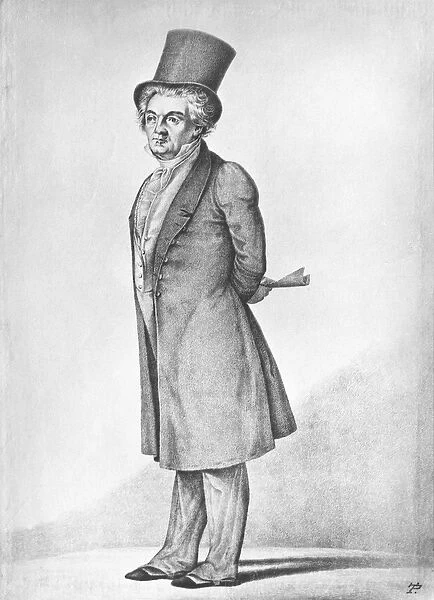 Ludwig van Beethoven (1770-1827) (engraving) (b  /  w photo)