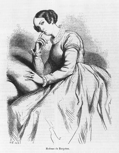 Madame de Bargeton, illustration from Les Illusions perdues by Honore de Balzac