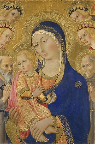 Madonna and Child with Saint Jerome, Saint Bernardino, and Angels, c