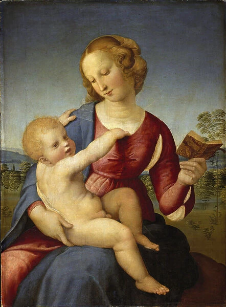 Madonna Colonna - Raphael (Raffaello Sanzio 1483 - 1520) - 1508 - Oil on wood - 78, 9x58, 2 - Staatliche Museen, Berlin