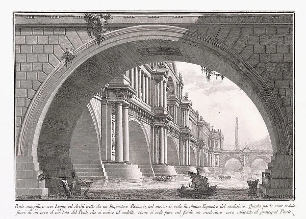 Magnificent Bridge with Loggia, 1753-1837 (etching and engraving)