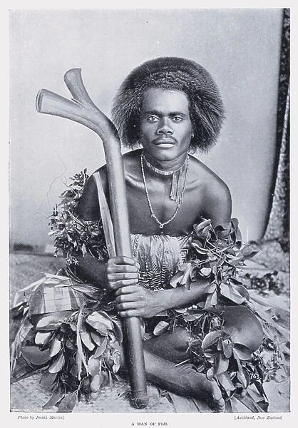 A Man of Fiji (b  /  w photo)