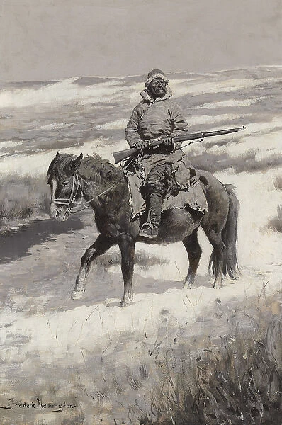 A Manchurian Bandit, c. 1904 (oil en grisaille on canvas)