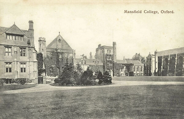 Mansfield College, Oxford (b  /  w photo)