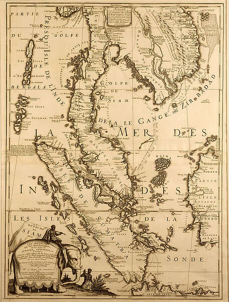 Map of South East Asia, 1687 (ink on paper)