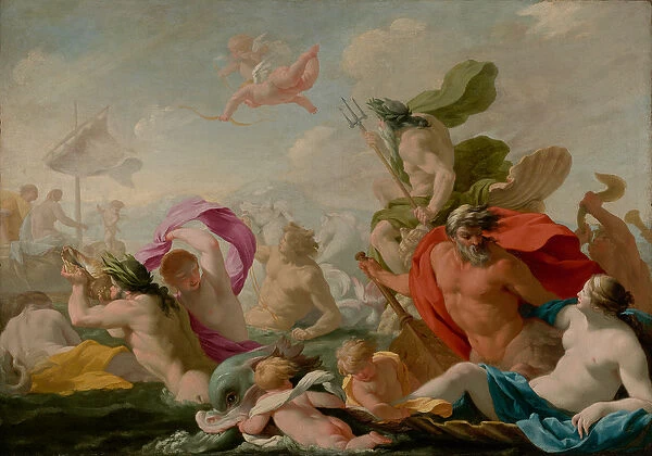 Marine Gods Paying Homage to Love, c. 1636-8 (oil on canvas)