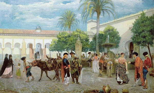 Market Day in Spain, 1877