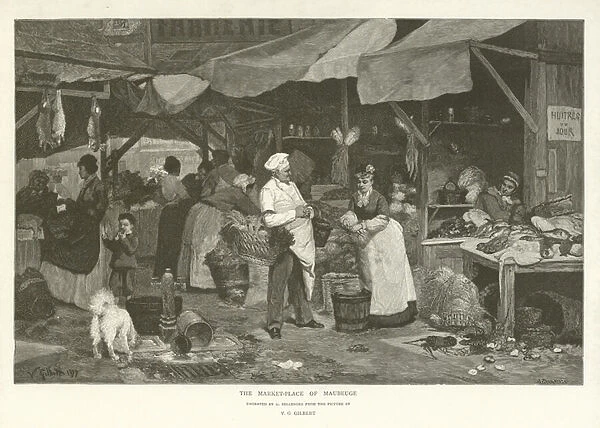 The Market-place of Maubeuge (engraving)