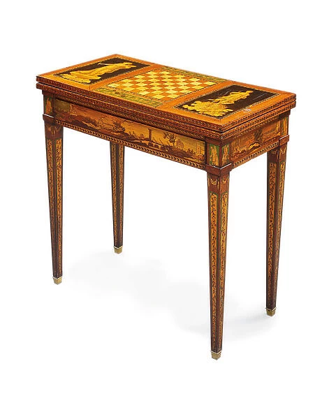 Marquetry Games Table (fruitwood)