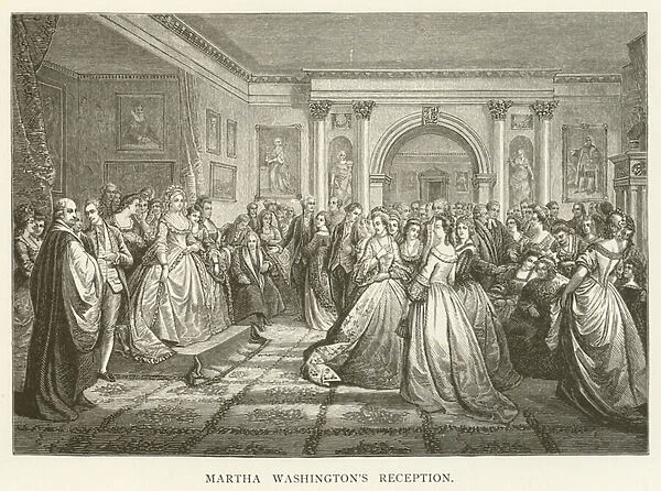 Martha Washingtons Reception (engraving)
