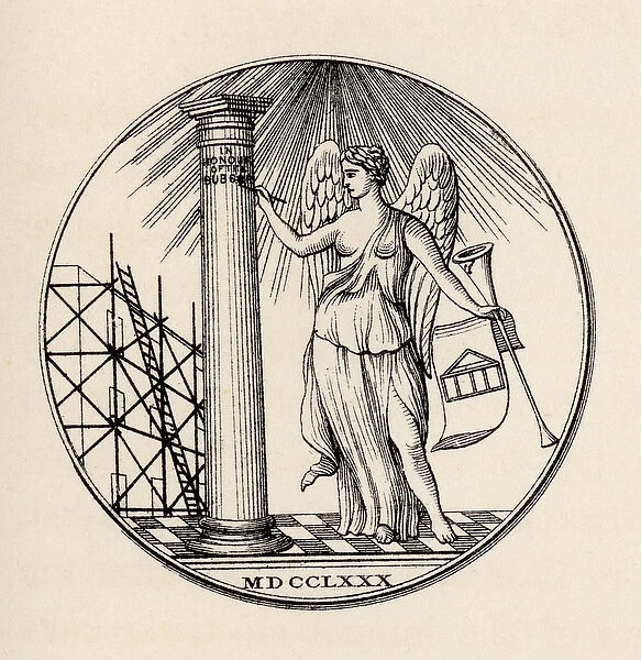 Masonic seal, 1780, from The History of Freemasonry, volume III, published by Thomas C