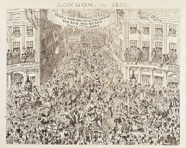 Mayhews Great Exhibition of 1851: London in 1851, 1851 (etching)