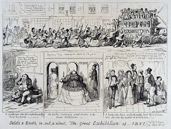 Mayhews Great Exhibition of 1851: Odds and Ends, in, out, and about, 1851 (etching)