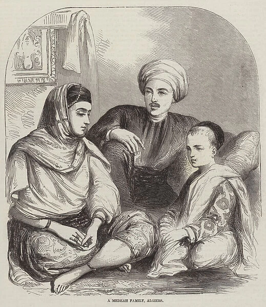 A Medeah Family, Algiers (engraving)