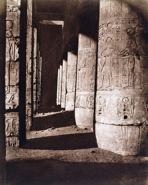 Medinet-Abou (Thebes), c. 1853-54 (calotype photo mounted on card)