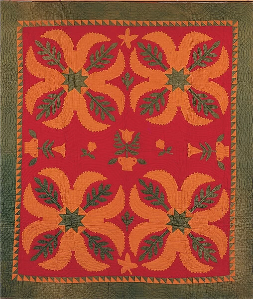 Mennonite coverlet, c. 1880 (textile)