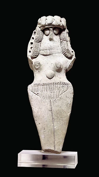 Mesopotamian art: Naked woman. Terracotta, 2nd millennium BC (around 2000 BC)