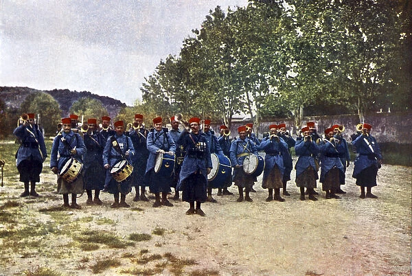 A military band from Algeria during the Battle of the Marne east of Paris