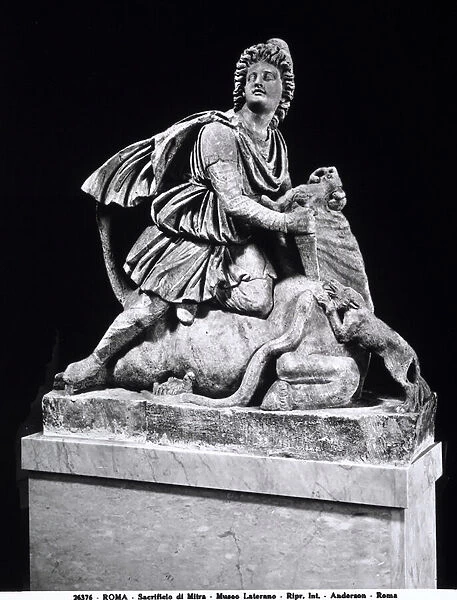 Mithras killing a bull (marble)