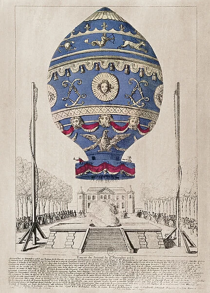 The Montgolfier Brothers Balloon Experiment at the Chateau de la Muette, 21st November