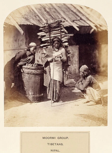 Moormi Group, Tibetans, Nipal, from The People of India, by J