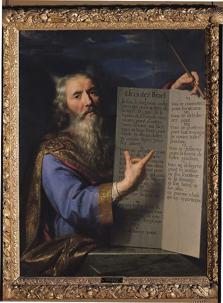 Moses with the Tablets of the Law, 1663 (oil on canvas)